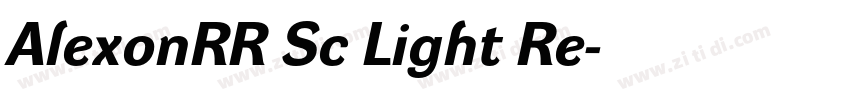 AlexonRR Sc Light Re字体转换